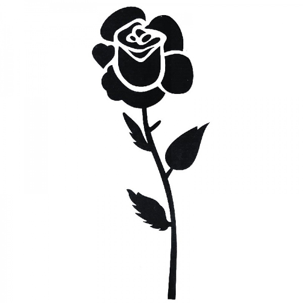Šablona Cadence, 10 x 25 cm - Bordura růže Aladine