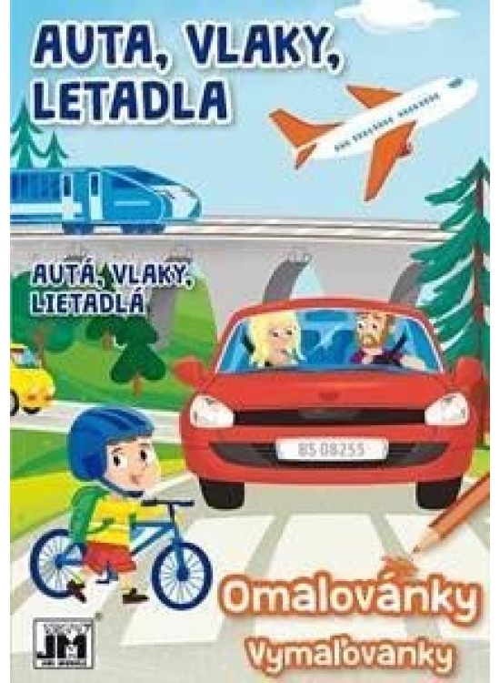 Auta, vlaky, letadla - Omalovánky A5+