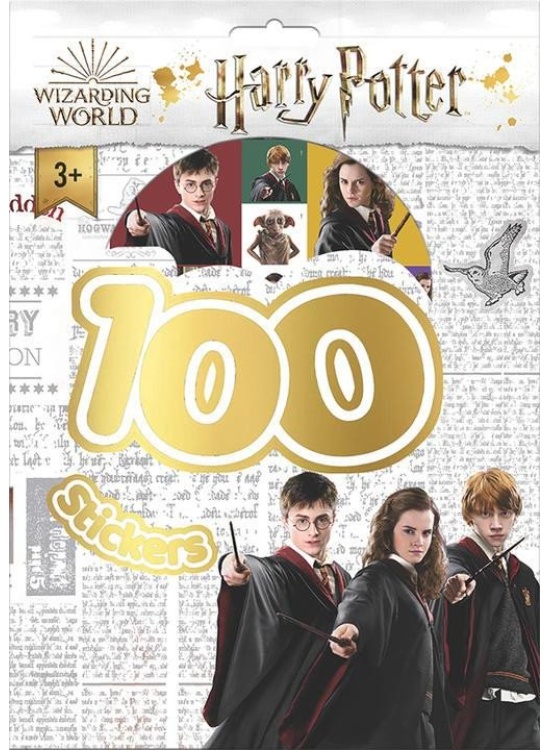 Harry Potter - 100 samolepek s omalovánkovými listy