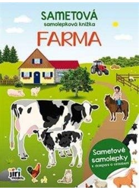 Sametová samolepková knížka Farma JIRI MODELS a. s.