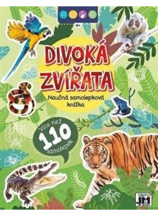 Naučná samolepková knížka Divoká zvířata JIRI MODELS a. s.
