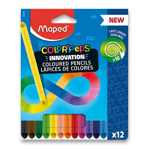 Pastelky Maped Color'Peps Infinity 12 barev Maped