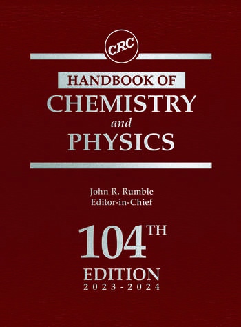 CRC Handbook of Chemistry and Physics Taylor & Francis Ltd