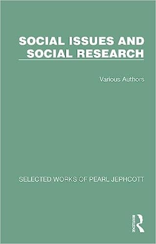 Selected Works of Pearl Jephcott: Social Issues and Social Research Taylor & Francis Ltd