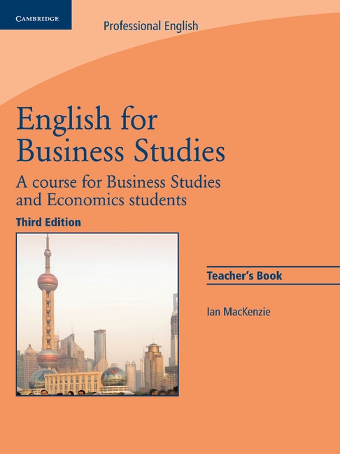 English for Business Studies 3rd Edition Teacher´s Book Cambridge University Press