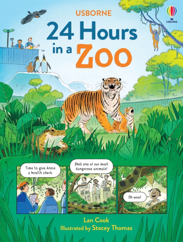 24 Hours in a Zoo Usborne Publishing