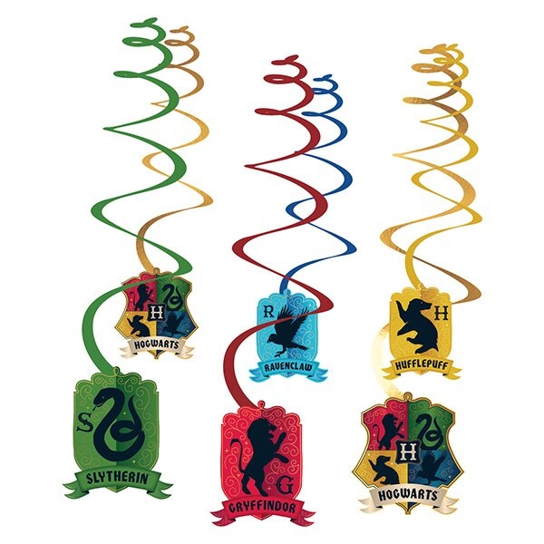 Spirály Harry Potter 6 ks, mix motivů AMSCAN