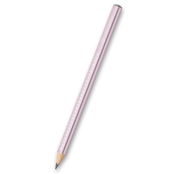 Grafitová tužka Faber-Castell Sparkle Jumbo perleťové odstíny, výběr barev růžová Faber-Castell