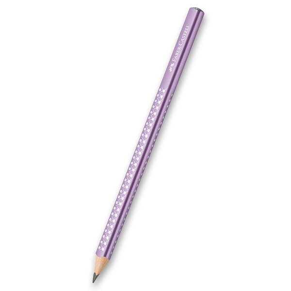 Grafitová tužka Faber-Castell Sparkle Jumbo perleťové odstíny, výběr barev fialová Faber-Castell