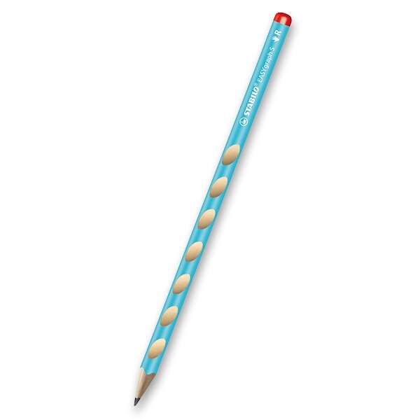 Grafitová tužka Stabilo Easygraph S HB, pro praváky, výběr barev modrá Stabilo