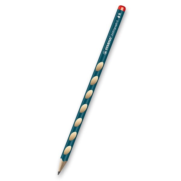 Grafitová tužka Stabilo Easygraph S HB, pro praváky, výběr barev petrolejová Stabilo