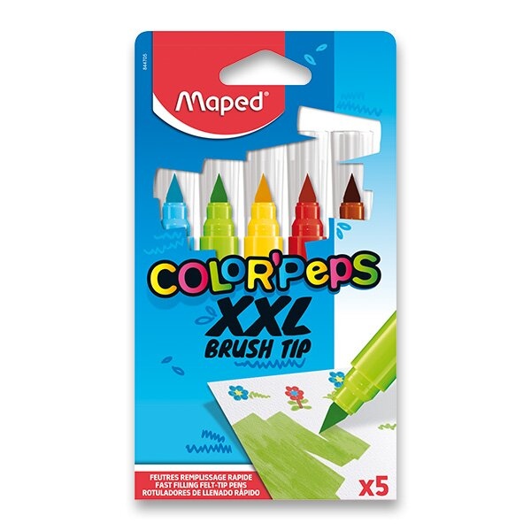 Fixy Maped Color’Peps XXL Brush 5 barev Maped