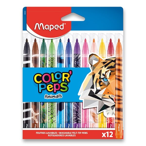 Dětské fixy Maped Color'Peps Animals 12 barev Maped