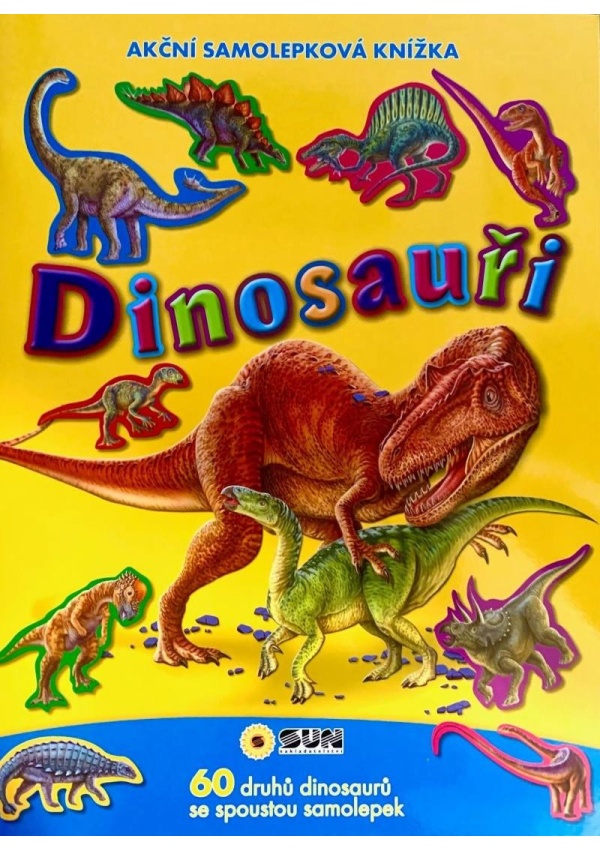Akční samolepková knížka Dinosauři