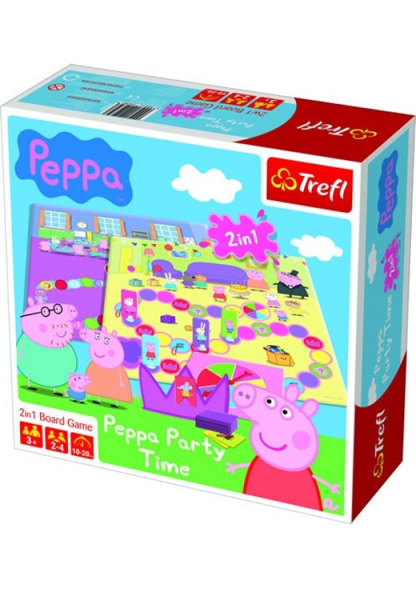 Hra: Prasátko Peppa - Party Time / Dětská desková (2v1)