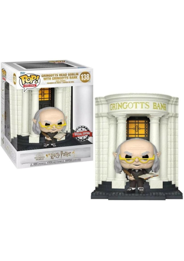 Funko POP Movies: Harry Potter - Diagon Alley: Gringotts Bank w/Head Goblin (exclusive special edition)
