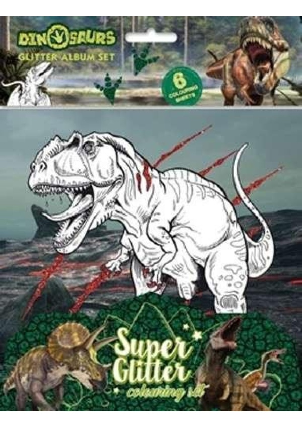 Dinosauři - Třpytivé omalovánky