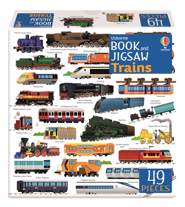 Usborne Book and Jigsaw Trains Usborne Publishing