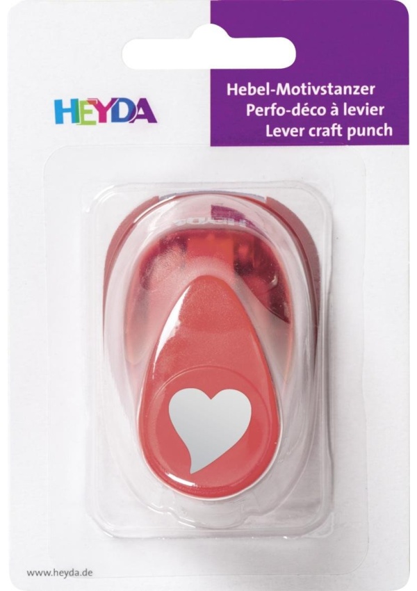 HEYDA ozdobná děrovačka velikost S - srdce elegant 1,7 cm