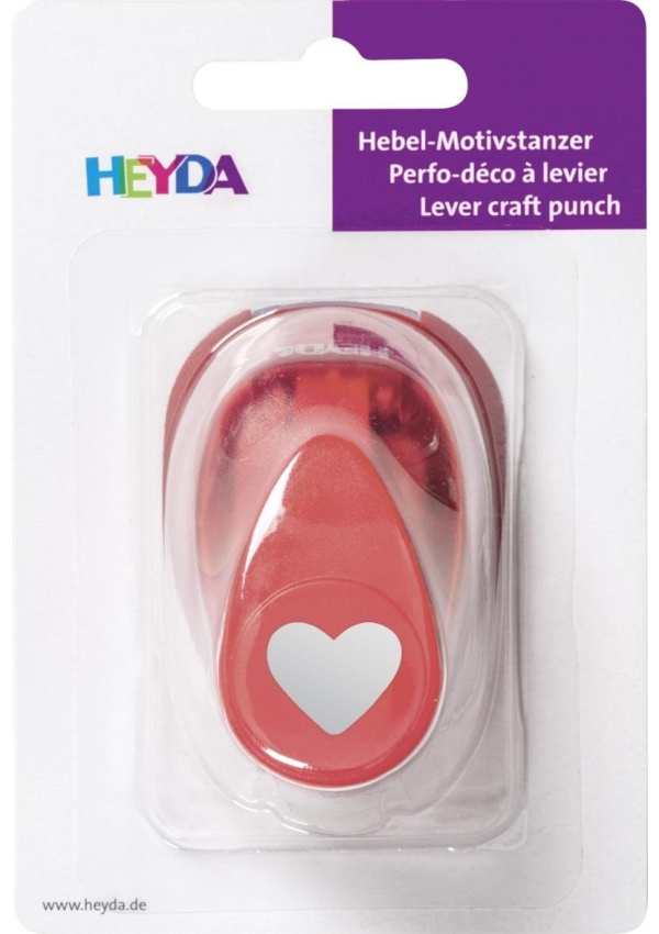 HEYDA ozdobná děrovačka velikost S - srdce 1,7 cm