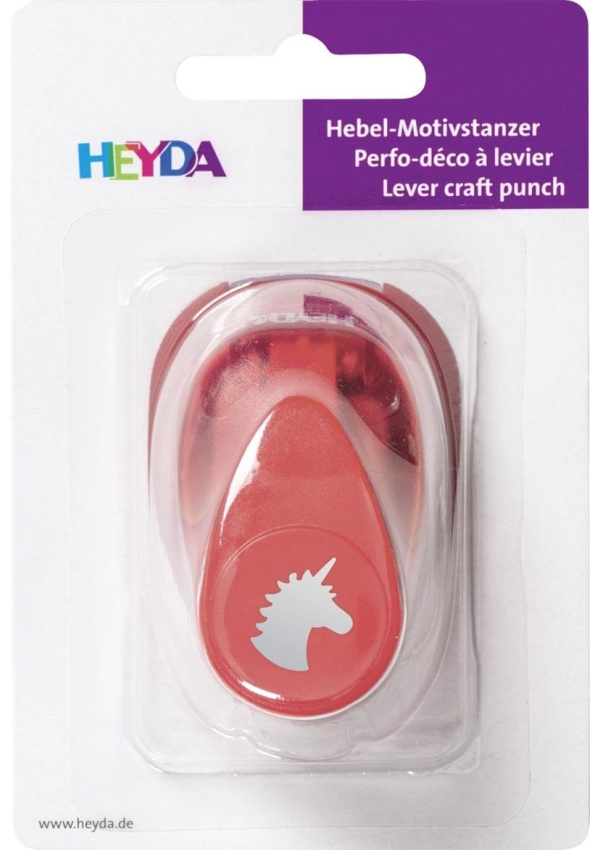 HEYDA ozdobná děrovačka velikost S - jednorožec 1,7 cm