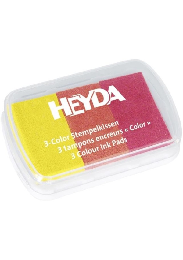 HEYDA Razítkovací polštářek - mix žlutý, oranžový, červený DAVER, spol. s r.o.