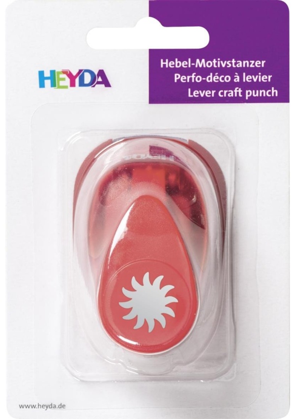 HEYDA Ozdobná děrovačka velikost S - sluníčko 1,6 cm