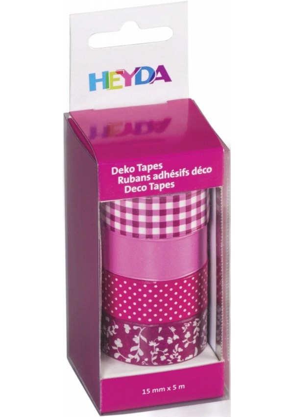 HEYDA Sada papírových pásek - růžový mix 1,5 cm x 5 m DAVER, spol. s r.o.