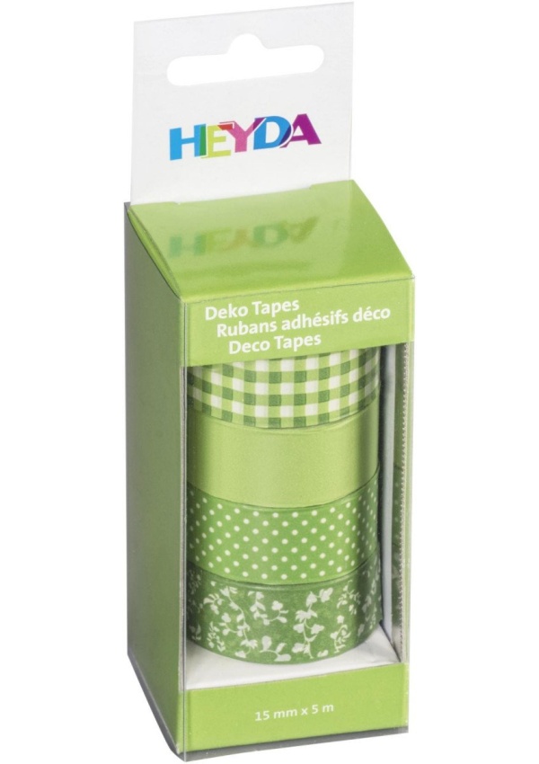 HEYDA Sada papírových pásek - světle zelený mix 1,5 cm x 5 m DAVER, spol. s r.o.