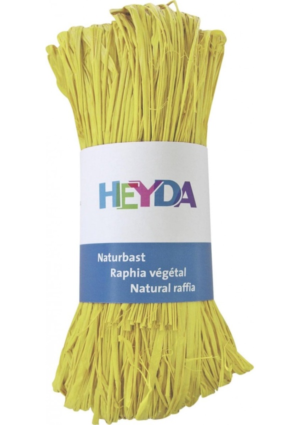 HEYDA Přírodní lýko - světle žluté 50g