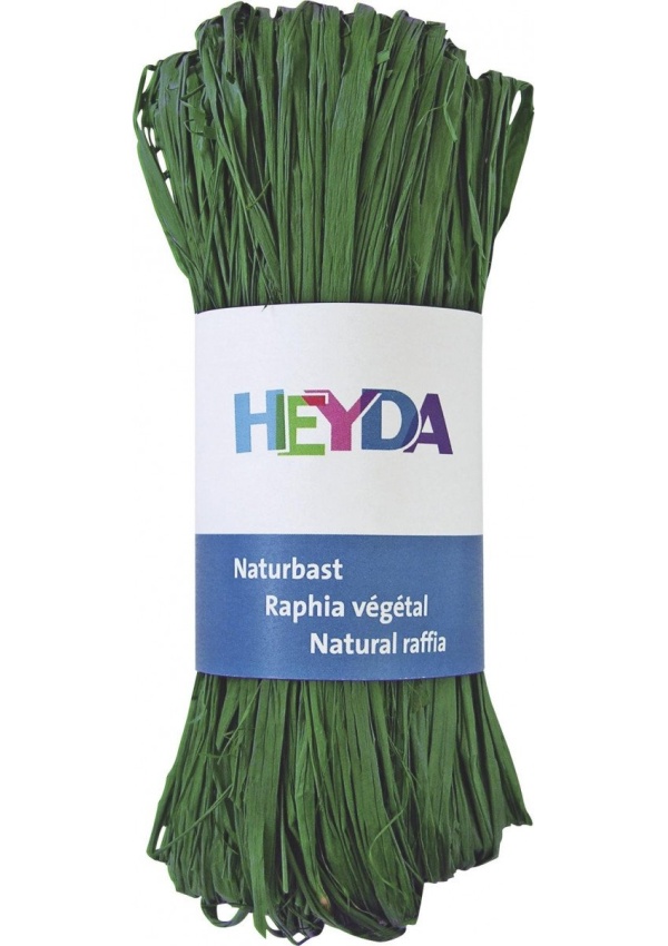 HEYDA Přírodní lýko - tmavě zelené 50 g