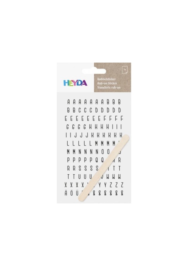 HEYDA Propisoty 10 x 19 cm - písmena černá
