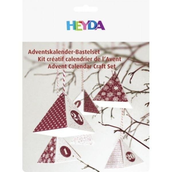 HEYDA Adventní kalendář krabičky - červený 24 ks DAVER, spol. s r.o.