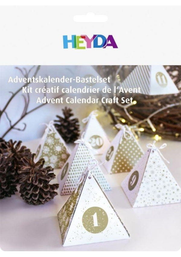 HEYDA Adventní kalendář krabičky - zlatý 24 ks DAVER, spol. s r.o.