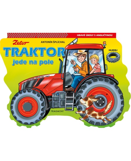 Traktor jede na pole Fragment