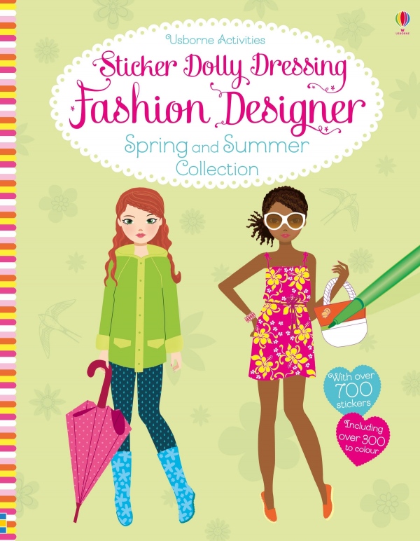 Sticker Dolly Dressing Fashion Designer Spring and Summer Collection Usborne Publishing