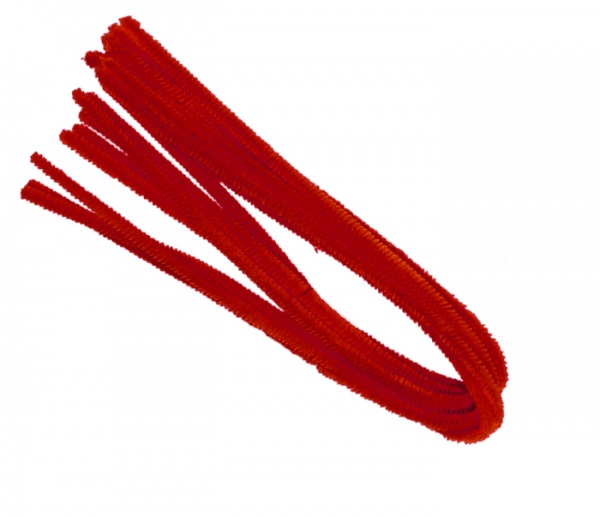 Drátek žinylka 500 x 8mm 10ks - červený LUMA LUMA
