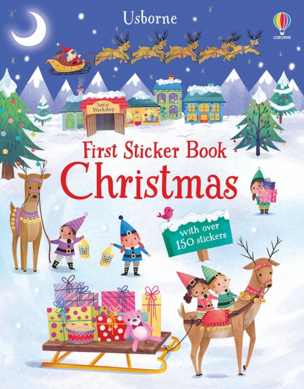 First Sticker Book Christmas Usborne Publishing