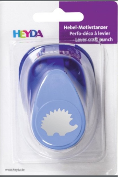 HEYDA ozdobná děrovačka velikost L - ježek 2,5 cm