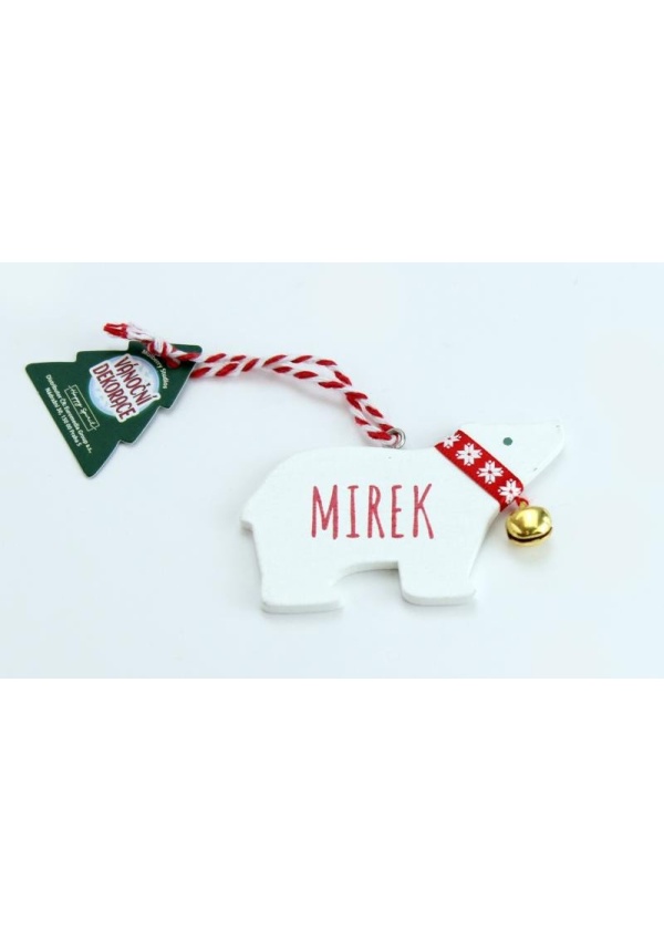 Vánoční dekorace lední medvěd MIREK Euromedia Group, a.s.