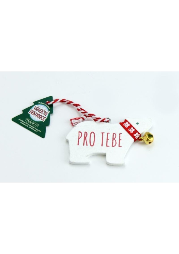 Vánoční dekorace lední medvěd PRO TEBE Euromedia Group, a.s.