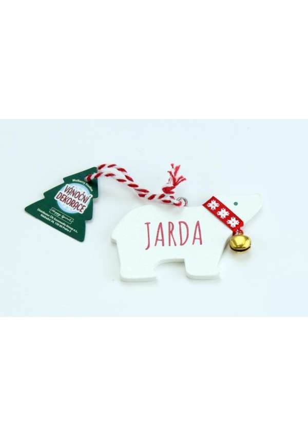 Vánoční dekorace lední medvěd JARDA Euromedia Group, a.s.