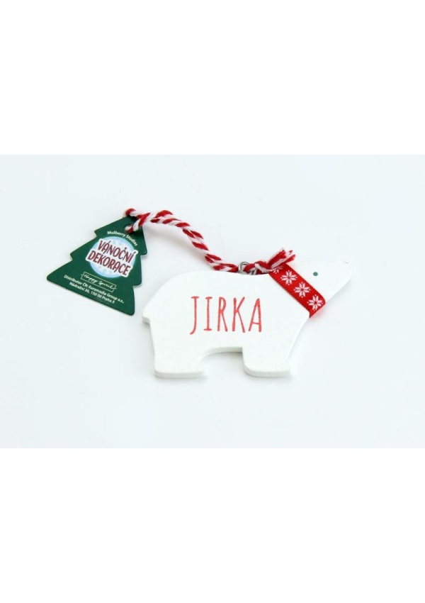Vánoční dekorace lední medvěd JIRKA Euromedia Group, a.s.