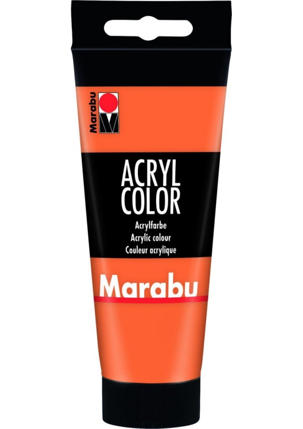 Marabu Acryl Color akrylová barva - oranžová 100 ml Pražská obchodní společnost, spol. s r.o.