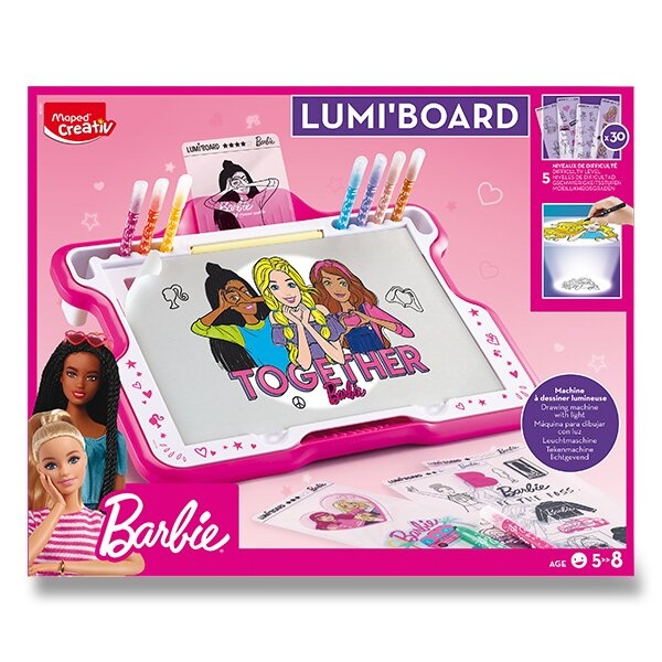 Sada Maped Creativ Barbie Lumi Board tabule s podsvícením Maped