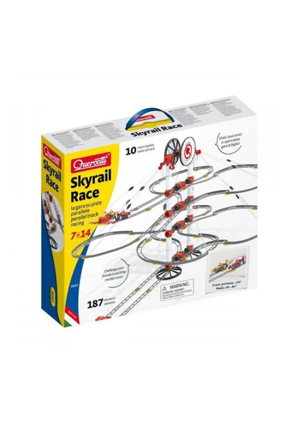 Skyrail Race parallel track racing - dvojitá závěsná kuličková dráha Pygmalino, s.r.o.