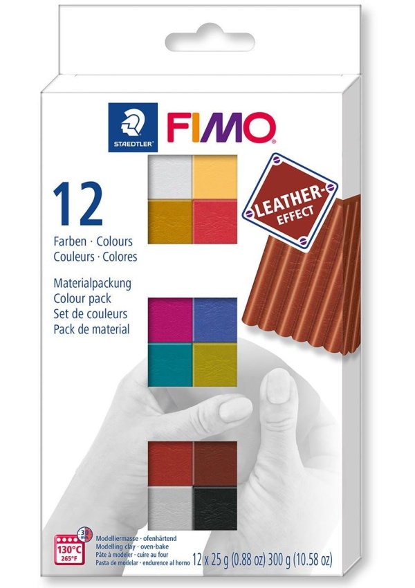FIMO sada 12 barev x 25 g - Leather Kreativní svět s.r.o.