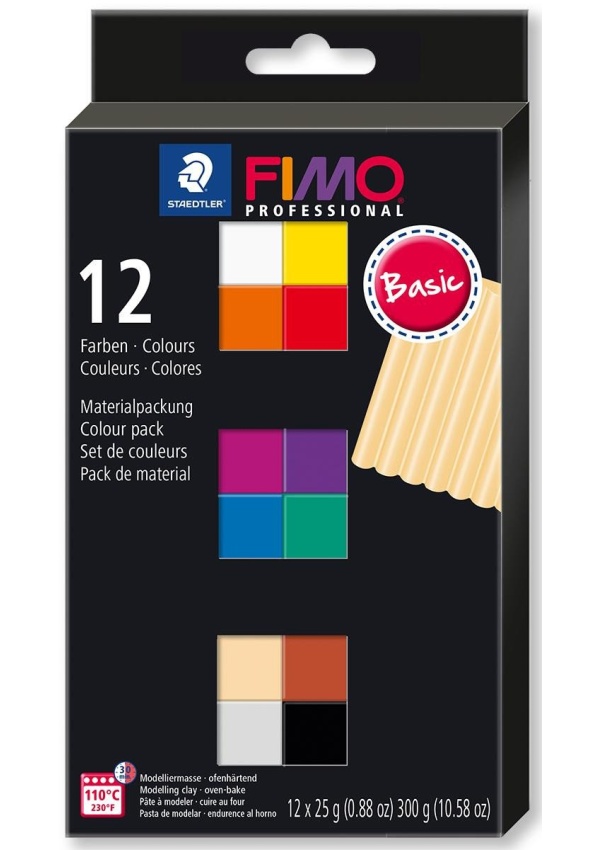 FIMO sada professional 12 barev x 25 g - basic