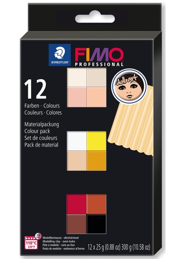 FIMO sada professional 12 barev x 25 g - doll art
