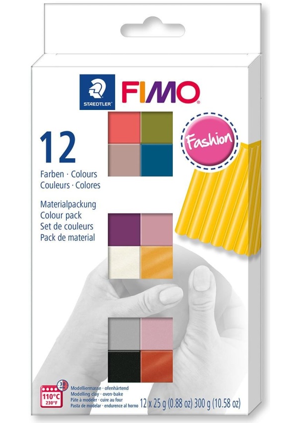 FIMO Soft sada 12 barev x 25 g - fashion